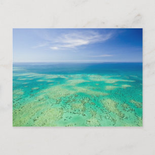 Het Great Barrier Reef, luchtschip uitzicht van Gr Briefkaart