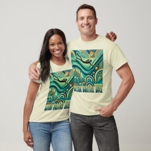 Het Great Barrier Reef Retro Dive T-shirt