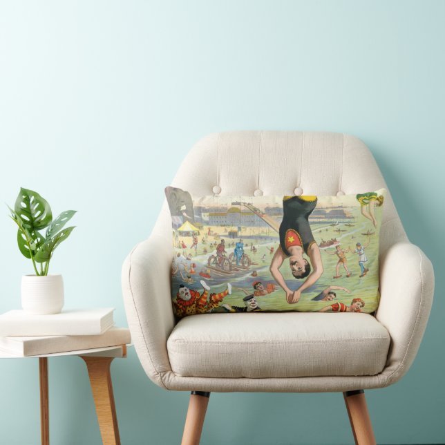 Het Great Coney Island Water Carnaval Kussen (Stoel)