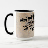 Het Great Hunt Petroglyph-paneel Mok (Links)