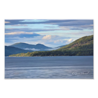 Het Great Sacandaga Lake - kijkend naar het noorde Foto Afdruk