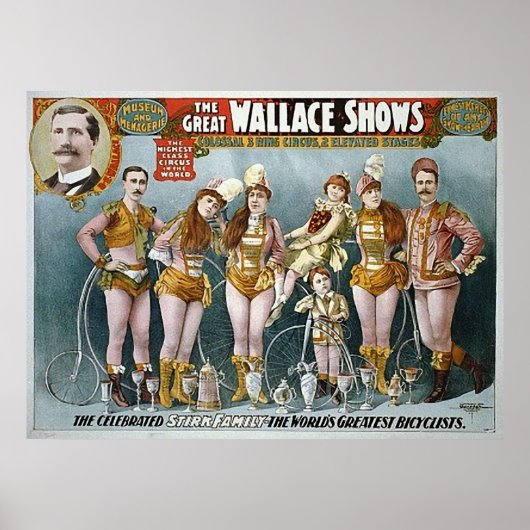 Het Great Wallace Show  Circus Poster (Voorkant)