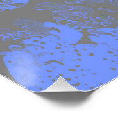 Het Great Wave Blue & Grey Poster Perfect Poster (Hoek)