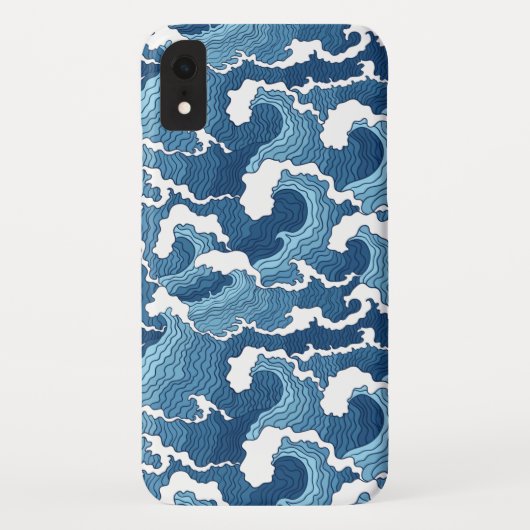 Het Great Wave Blue Pattern Case-Mate iPhone Case (Achterkant)