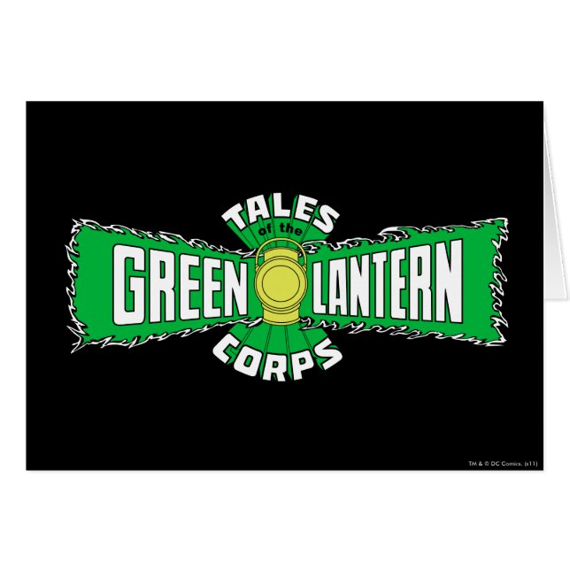 Het Green Lantern Corps - Groene Logo (Voorkant Horizontaal)