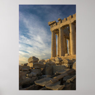 Het Griekse Parthenon van het zuidelijke Poster