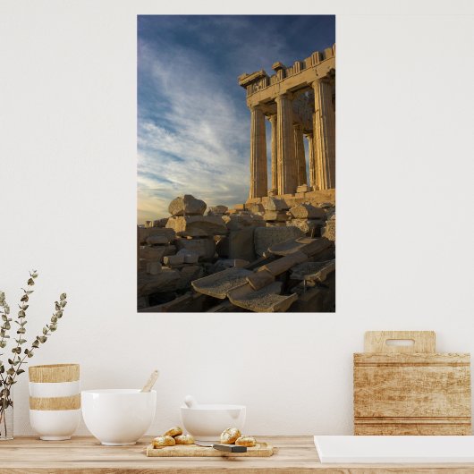 Het Griekse Parthenon van het Zuiden Poster (Keuken)