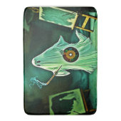 Het griezelige meesterwerk van een spookachtige ku badmat (Voorkant Verticaal)