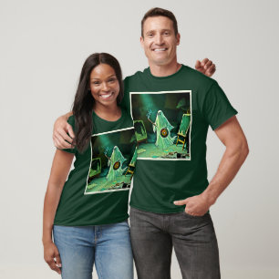 Het griezelige meesterwerk van een spookachtige ku t-shirt