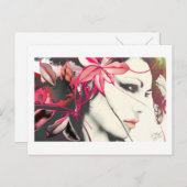 Het grijze Briefkaart van de Kwestie (Voorkant / Achterkant)