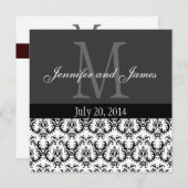 Het Grijze Grijs van de Uitnodiging van het (Voorkant / Achterkant)