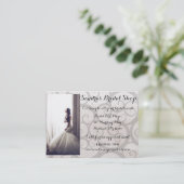 Het grijze Visitekaartje van de Winkel van de (Staand voorkant)