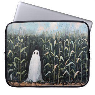 Het grillige Spookmaïsgebied Schilderen Laptop Sleeve