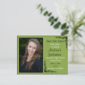 Het groene Afstuderen van de Foto van de Douane sp Briefkaart (Staand voorkant)