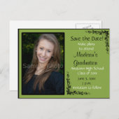 Het groene Afstuderen van de Foto van de Douane sp Briefkaart (Voorkant / Achterkant)