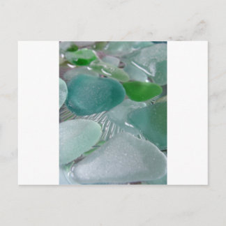 Het groene Glas van het Zee van Trillingen Groene Briefkaart