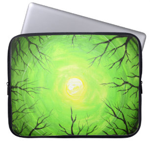 Het groene licht voor het bos laptop sleeve