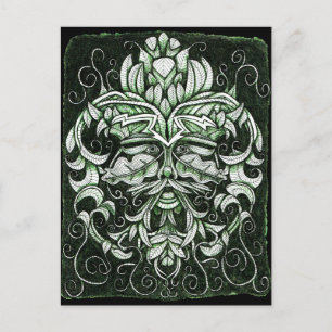 Het groene Man Briefkaart