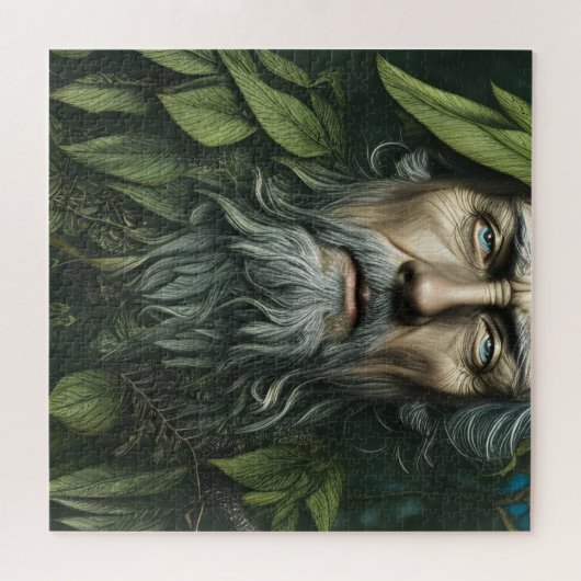 Het Groene Man Folklore Deite Legpuzzel (Horizontaal)