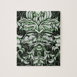Het groene Man Legpuzzel