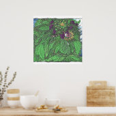 Het groene Man Poster (Keuken)