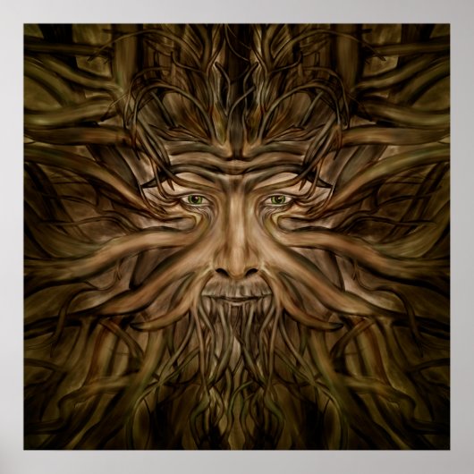 Het groene Man Poster (Voorkant)