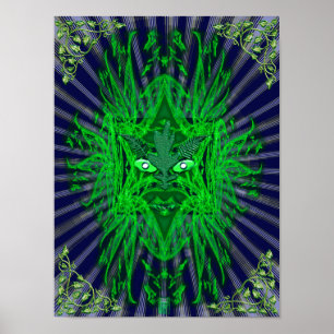 het groene man poster