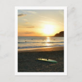 Het groene surfbord: Japan Briefkaart (Voorkant)