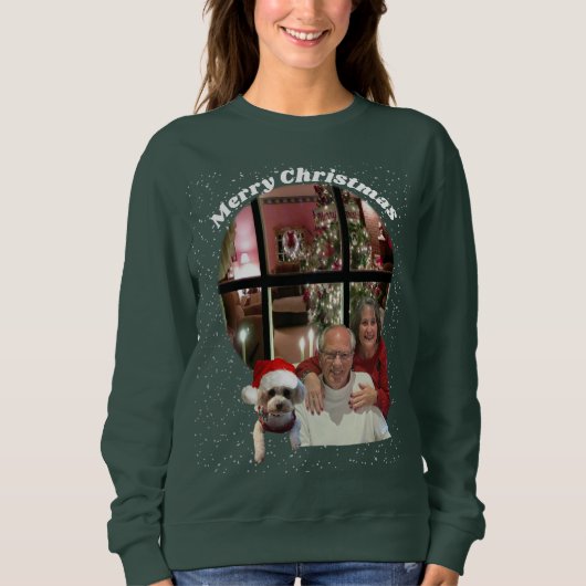 Het groene sweatshirt van Merry Christmas Bennett (Voorkant)