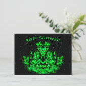 Het groene Vlammonster in De Sterrenhemel Kaart (Staand voorkant)