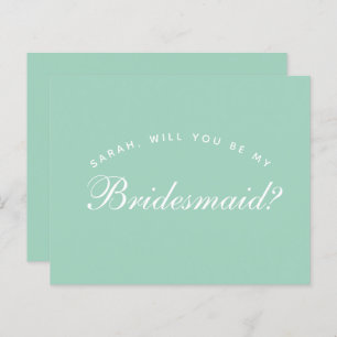 Het Groene Voorstel van de Bridesmaid van de Begro