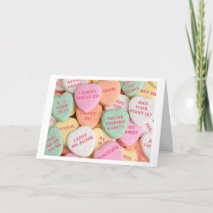 Het groene Wenskaart van "Bittere Snoepjes Weenii" Feestdagen Kaart