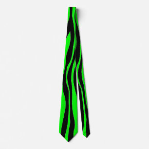 Het Groene Zebra van het limoen Stropdas