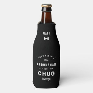 Het Groomsman-voorstel goedkeuren Flesjeskoeler