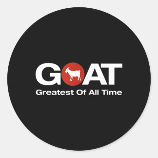 Het Grootste Aller Tijden Geit Ontwerp Ronde Sticker