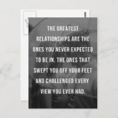 Het grootste citaat van Relaties Briefkaart (Voorkant / Achterkant)