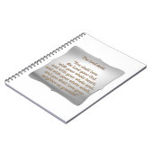 Het grootste gebod notitieboek (Linkerzijde)