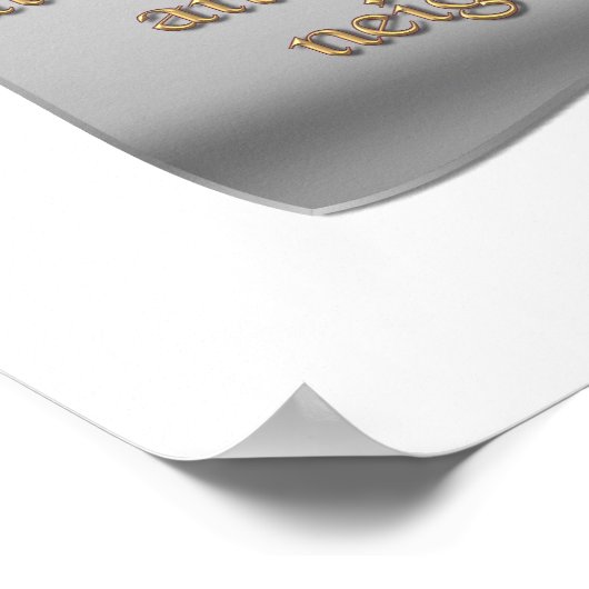 Het grootste gebod poster (Hoek)