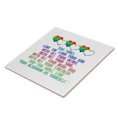 Het grootste gebod tegeltje (Zijkant)