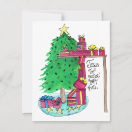 Het grootste geschenk aller tijden feestdagenkaart