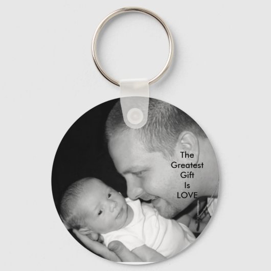 Het grootste geschenk is weg sleutelhanger (Voorkant)