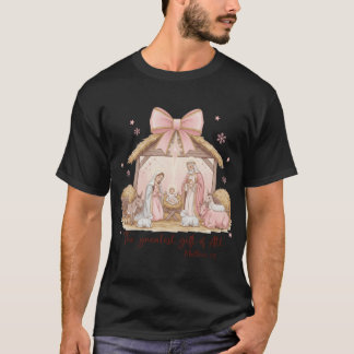Het Grootste Geschenk van Alle Kerststal Kerstmis T-shirt