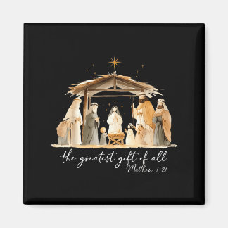 Het Grootste Geschenk Van Kerststal Christelijk Magneet