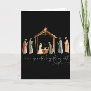 Het Grootste Geschenk Voor Alle Kerst Nativiteit J Kaart