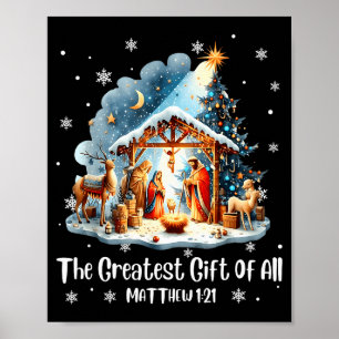 Het Grootste Geschenk Voor Alle Kerst Nativiteit J Poster