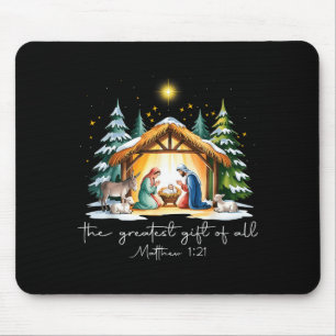 Het Grootste Geschenk Voor Alle Kerststal Jezus Muismat