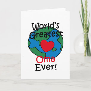 Het Grootste Hart Oma van de wereld Kaart