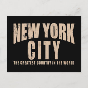 Het grootste land ter wereld in New York Briefkaart