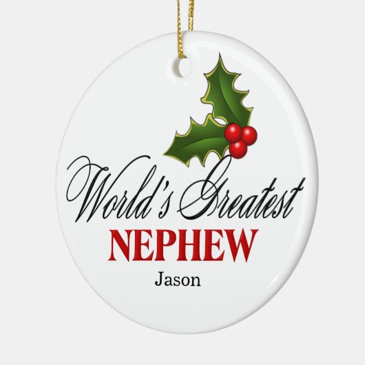 Het grootste Nephew ter wereld Keramisch Ornament (Links)