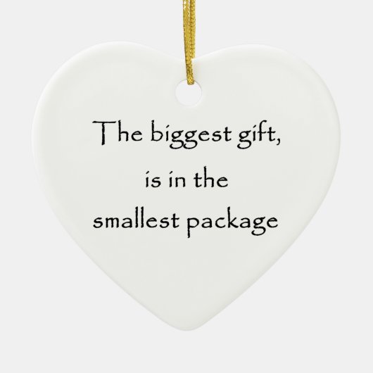 Het grootste ornament met cadeau-hart (Voorkant)